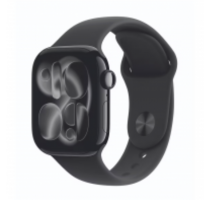 Apple Watch Series 11 GPS 42mm Aluminium diamantschwarz Sportarmband schwarz M/L